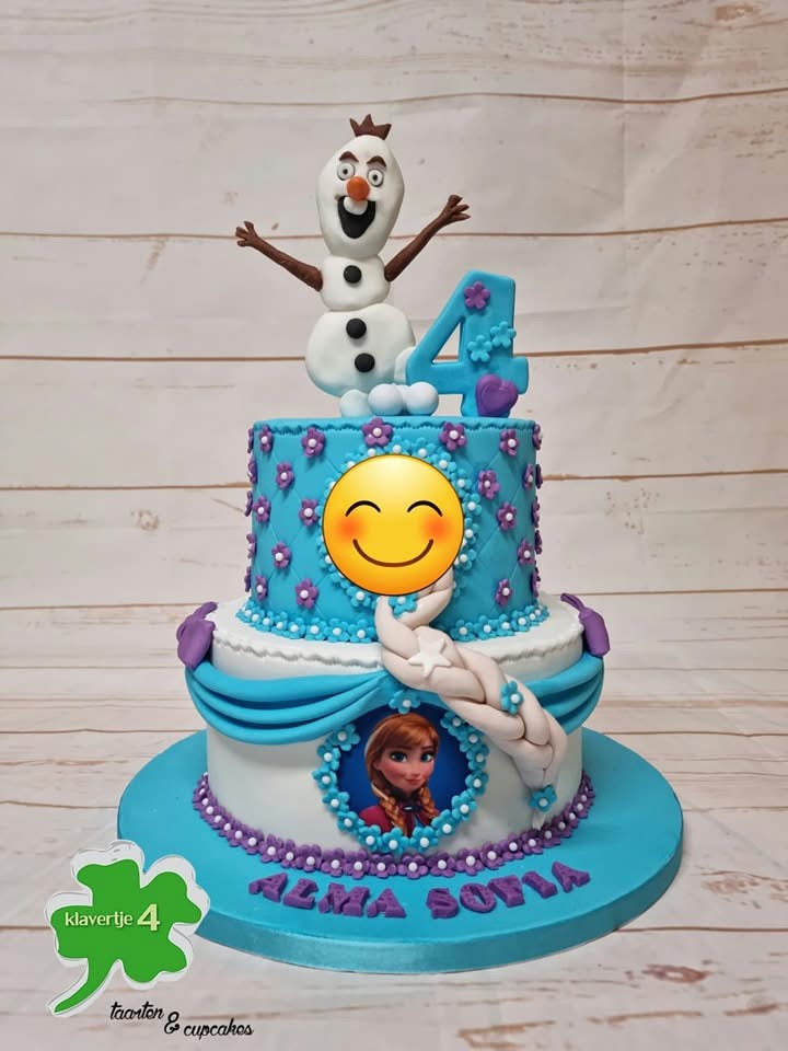 Themataart: Frozen voor de allerkleinsten — Klavertje4taarten